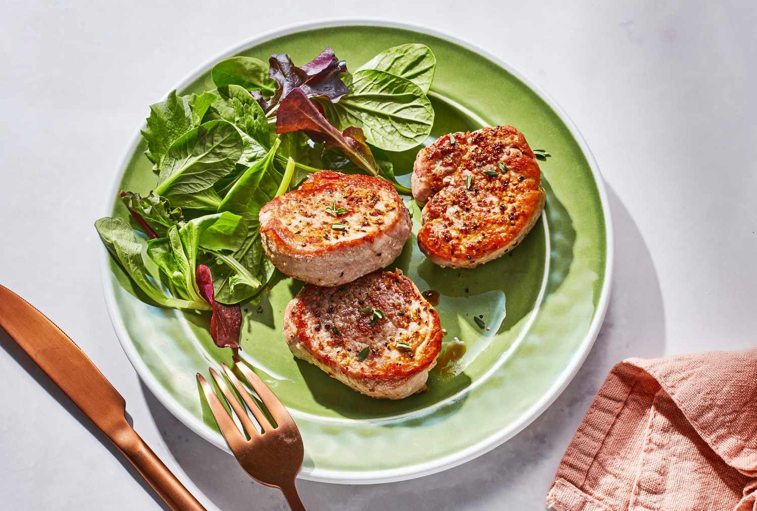 Pan-Seared Spanish Pork Medallions with Cider Reduction