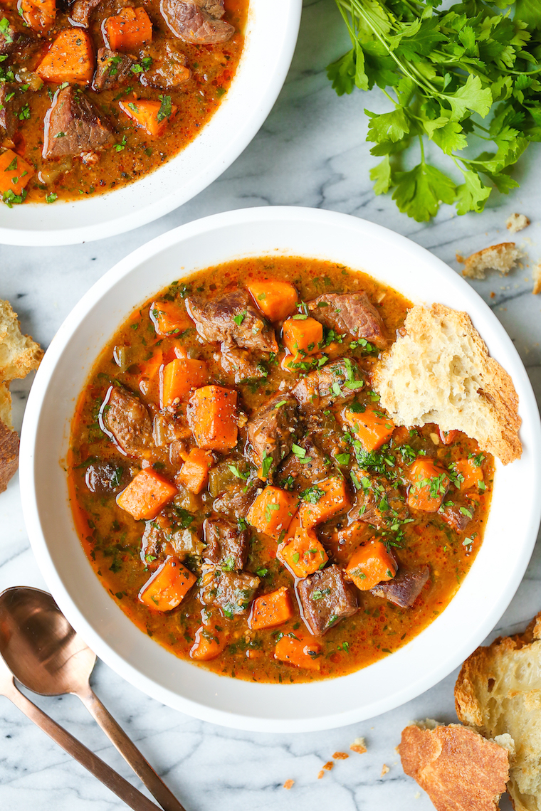 One-Pot Spiced Beef and Sweet Potato Stew