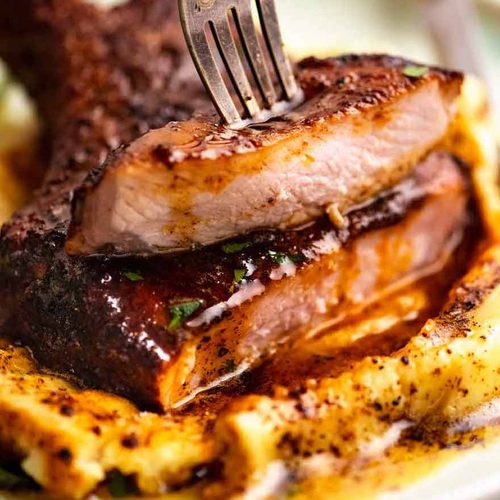 Pan-Seared Pork Chops with Texas Spiced Rub