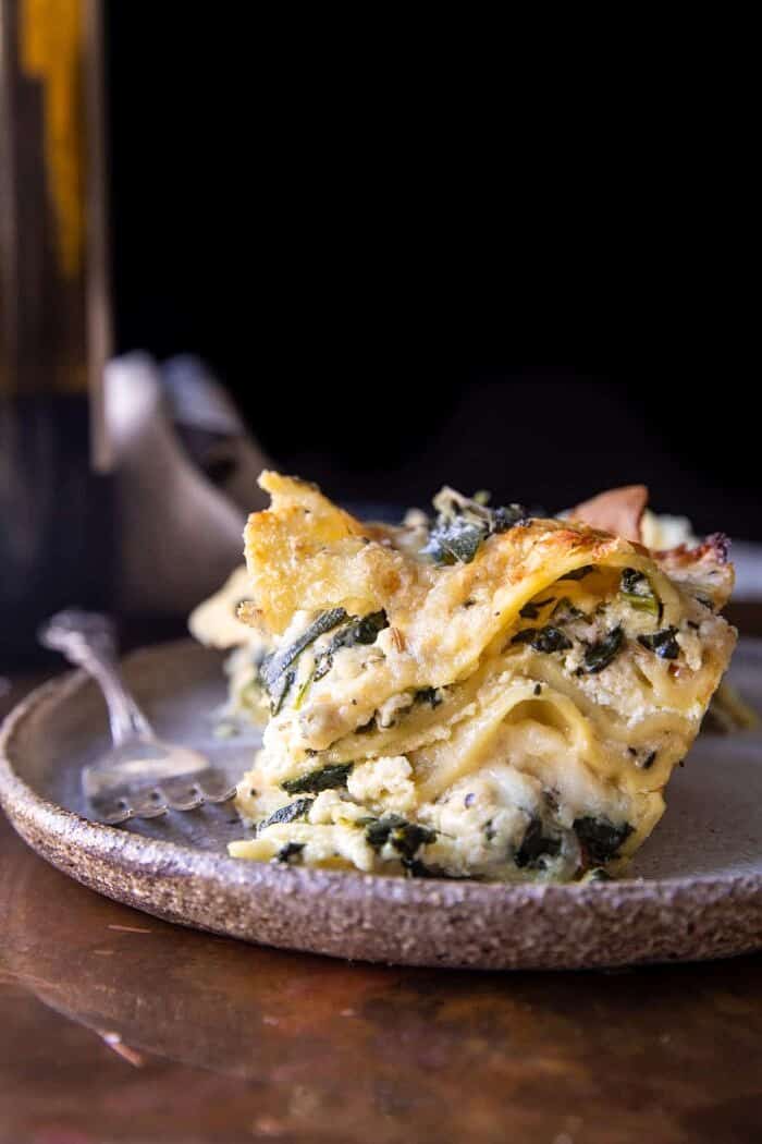 Baked Four-Cheese Lasagna with Fresh Basil