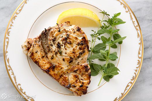 Citrus-Infused Grilled Swordfish Steaks with Herb Chimichurri