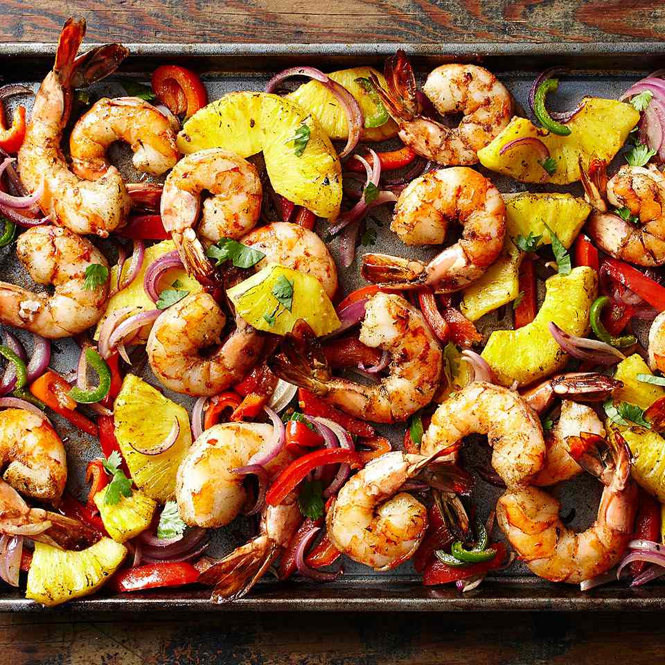 Jerk-Spiced Grilled Shrimp with Pineapple Salsa