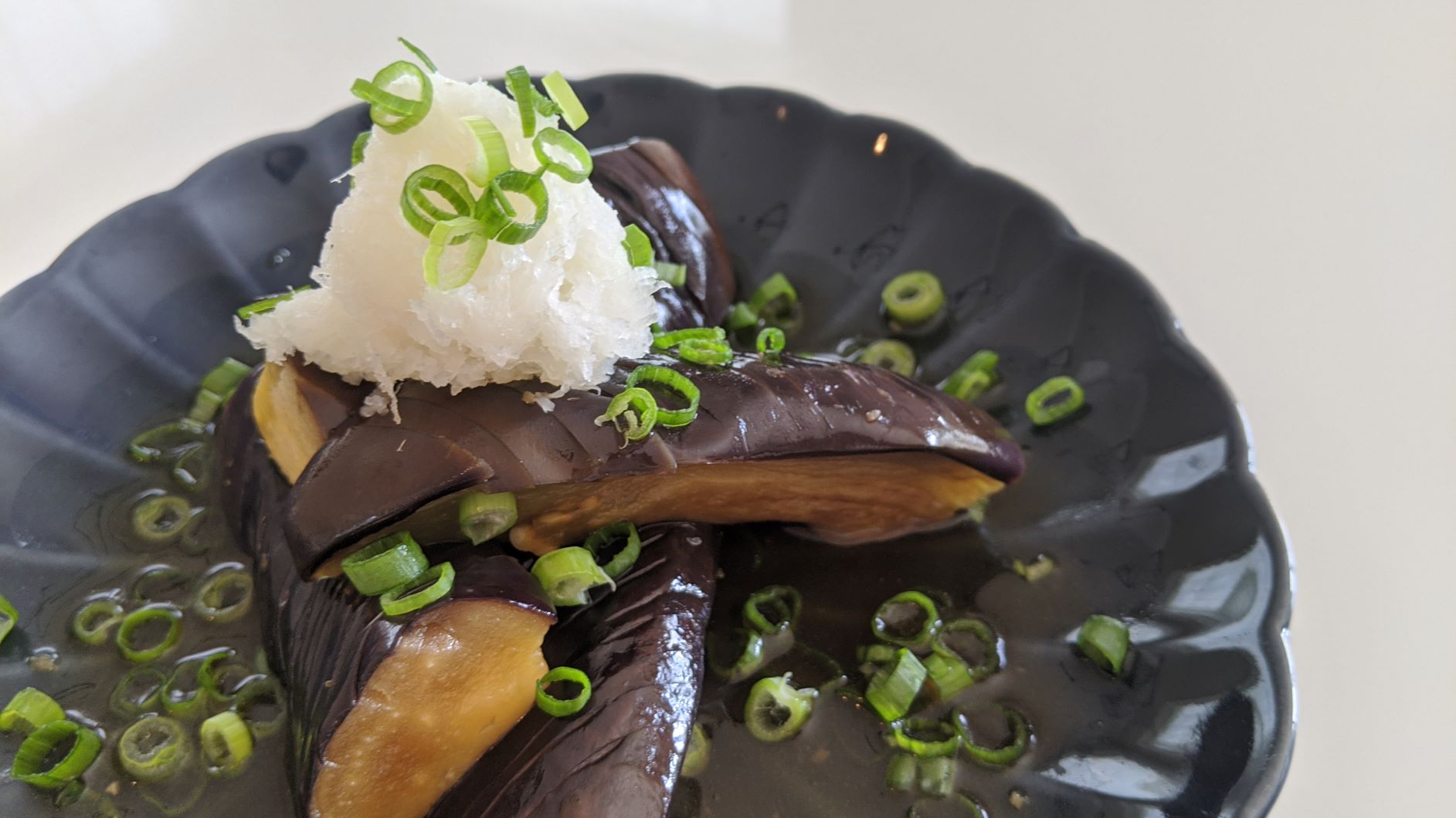 Japanese Honjozo Sake-Braised Eggplant