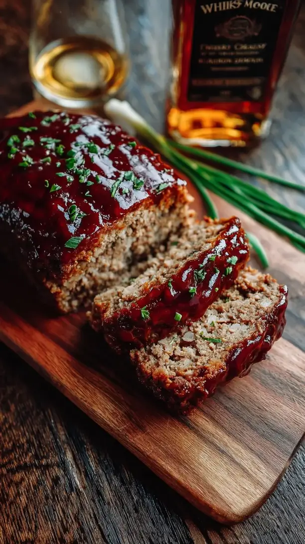 Detroit-Inspired Whiskey Glazed Meatloaf