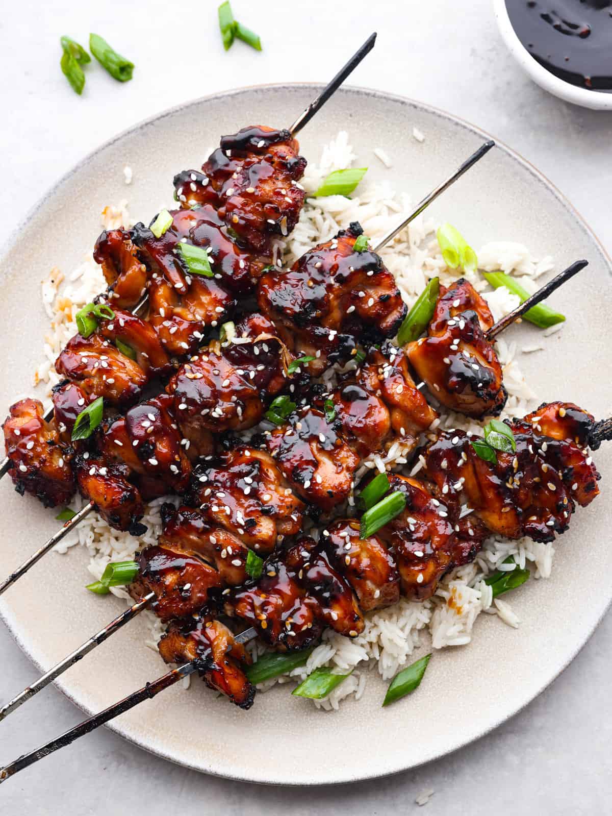 Charred Yakitori Chicken Skewers with Tare Sauce
