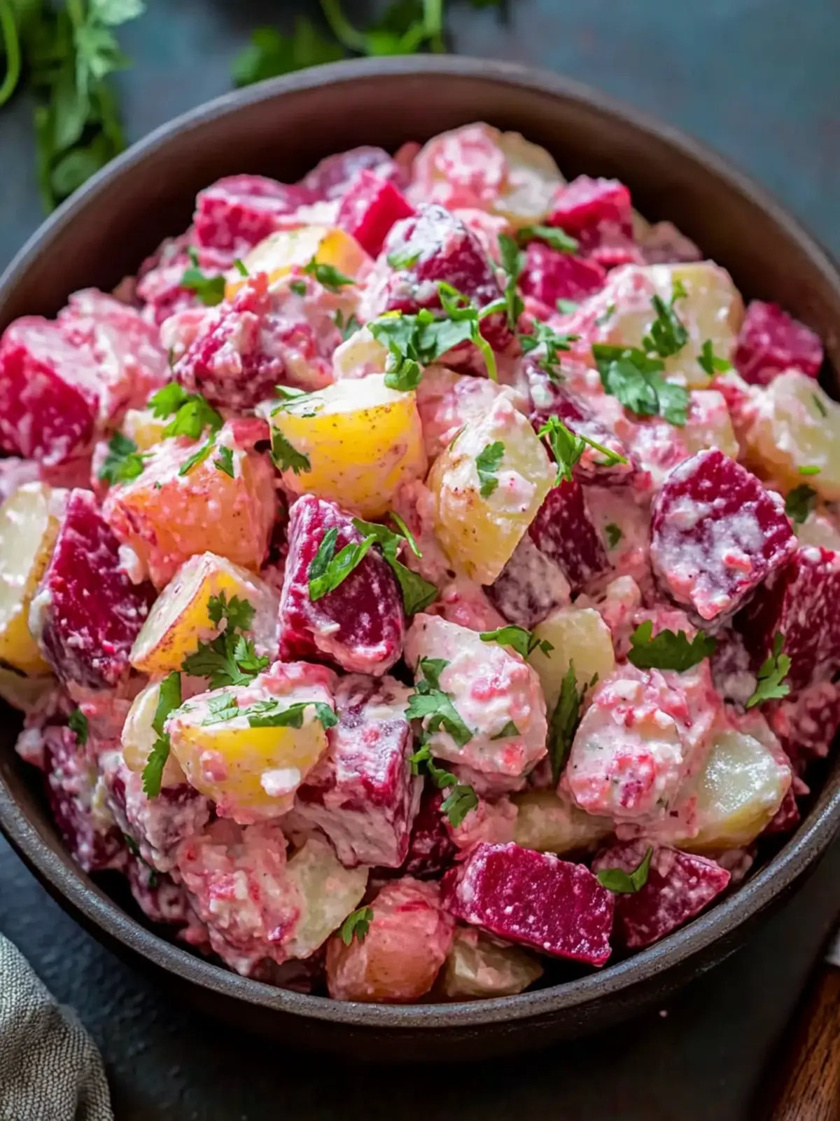 Yandex-Style Russian Beet and Potato Salad