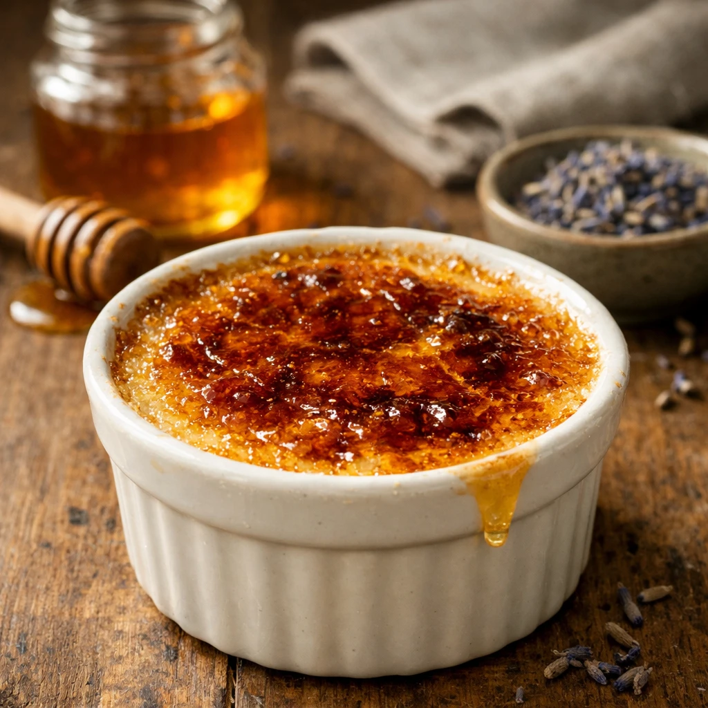 Honey Lavender Crème Brûlée