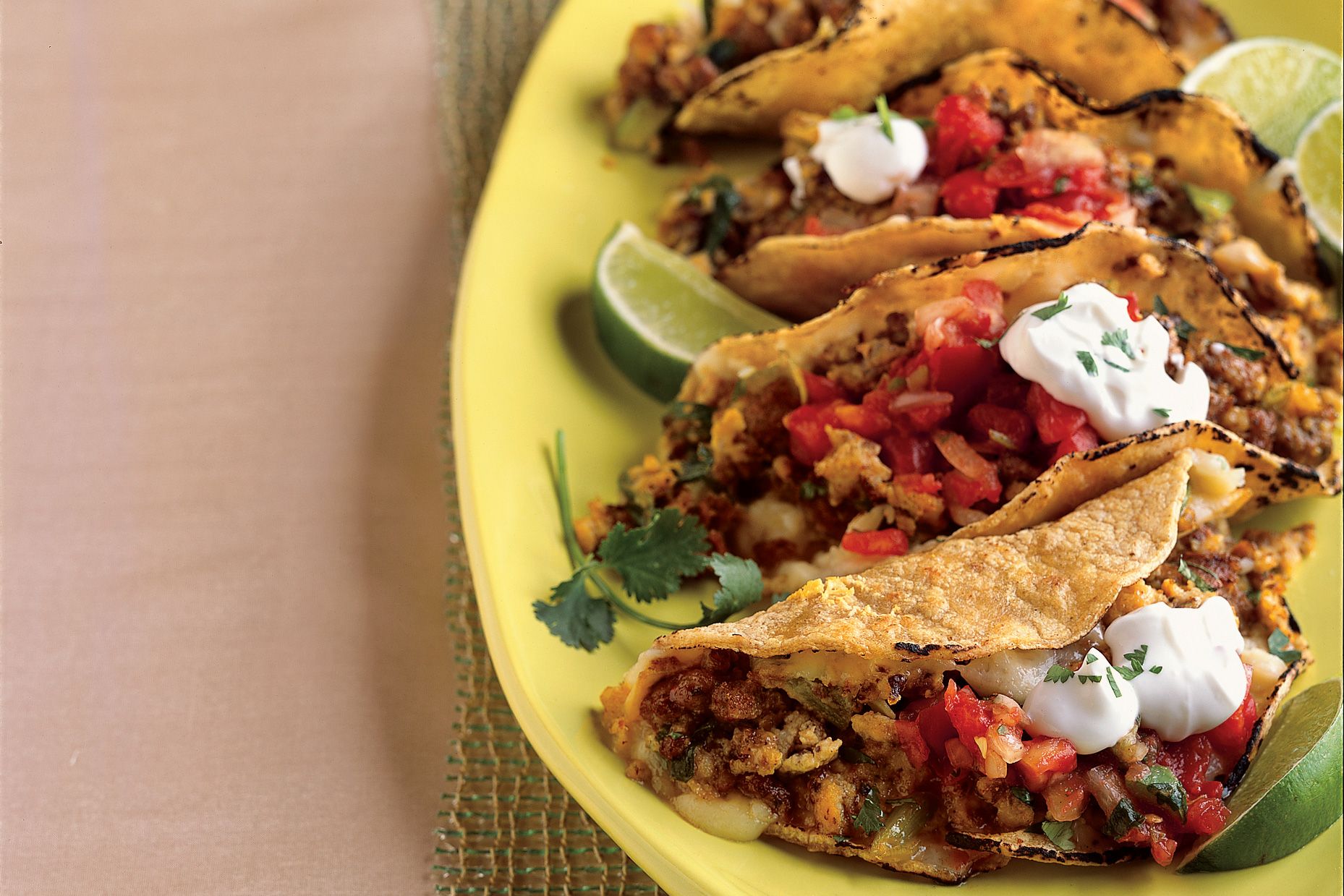 Sautéed Chorizo and Potato Tacos with Cilantro-Lime Salsa