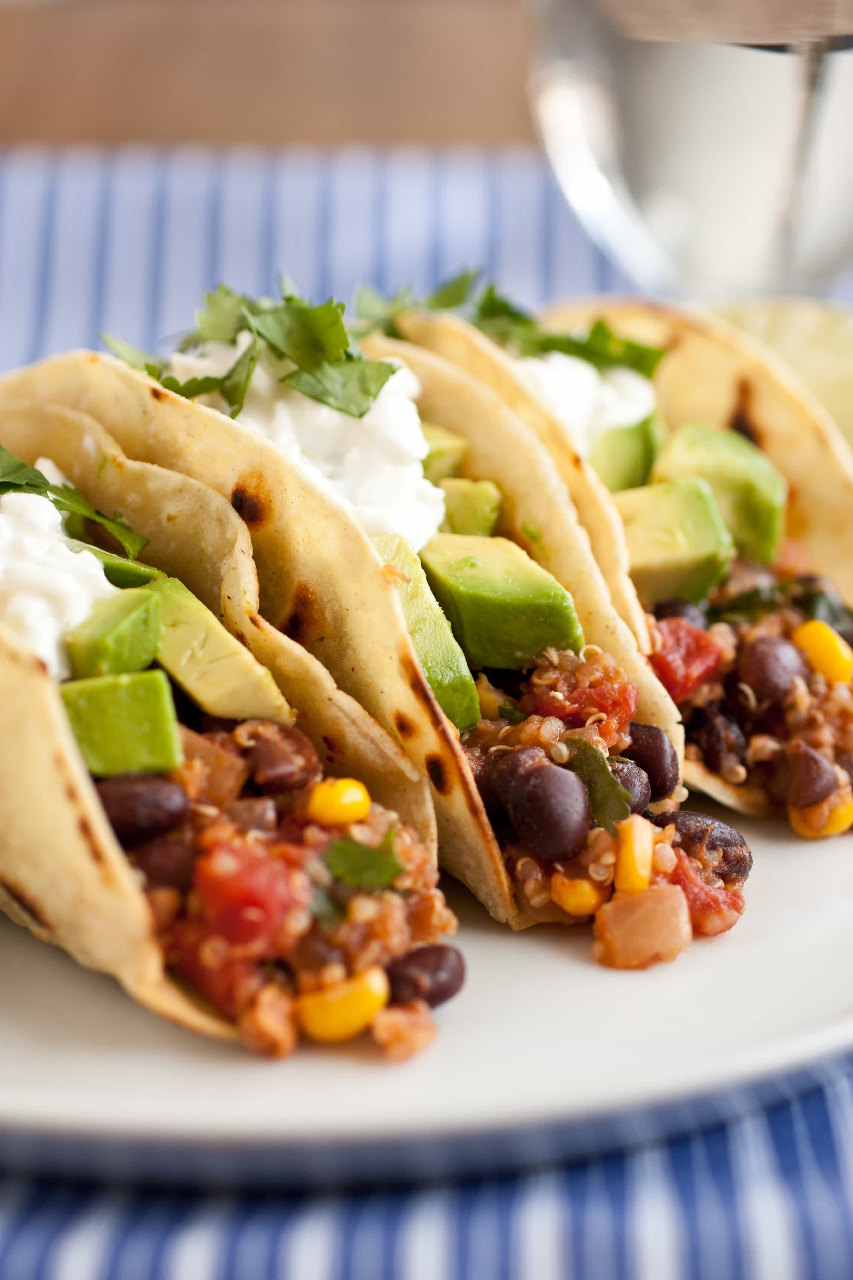 Bored.com Inspired Spicy Black Bean and Corn Tacos