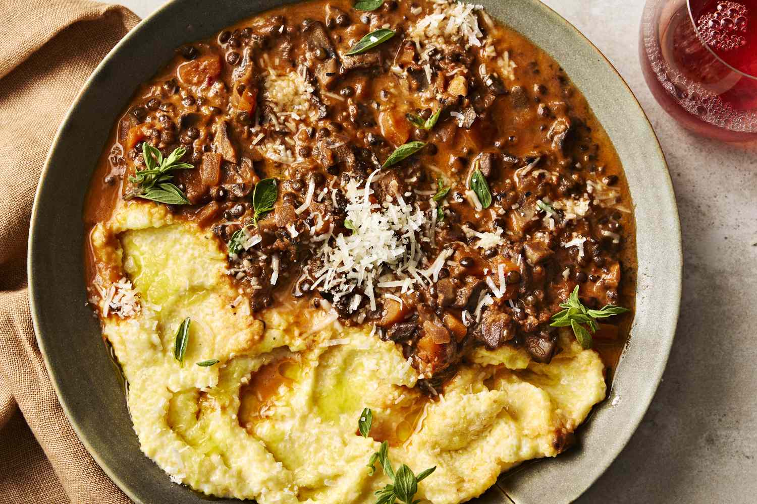 Venetian Polenta with Mushroom Ragù