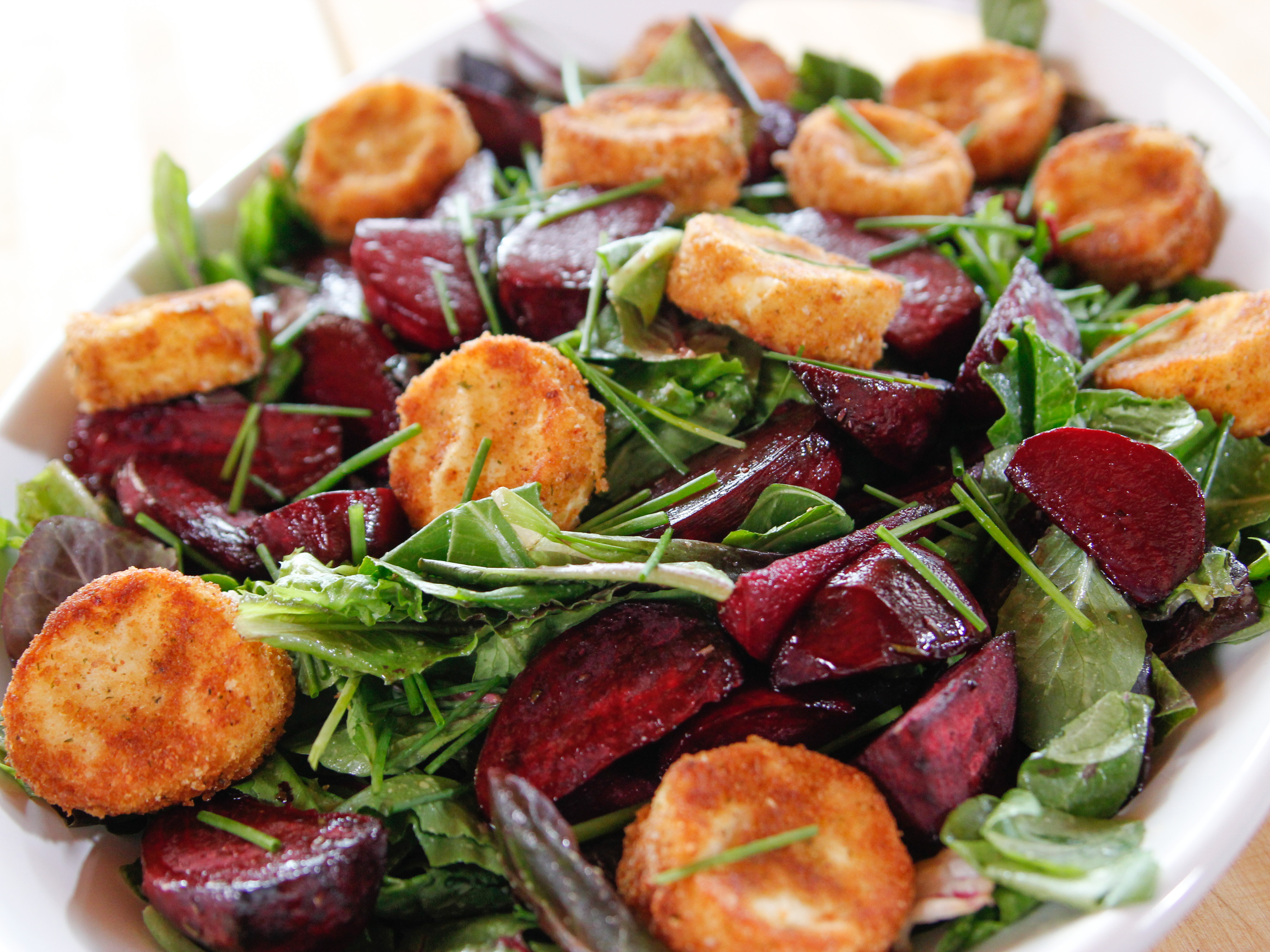 Roasted Beet and Goat Cheese Salad