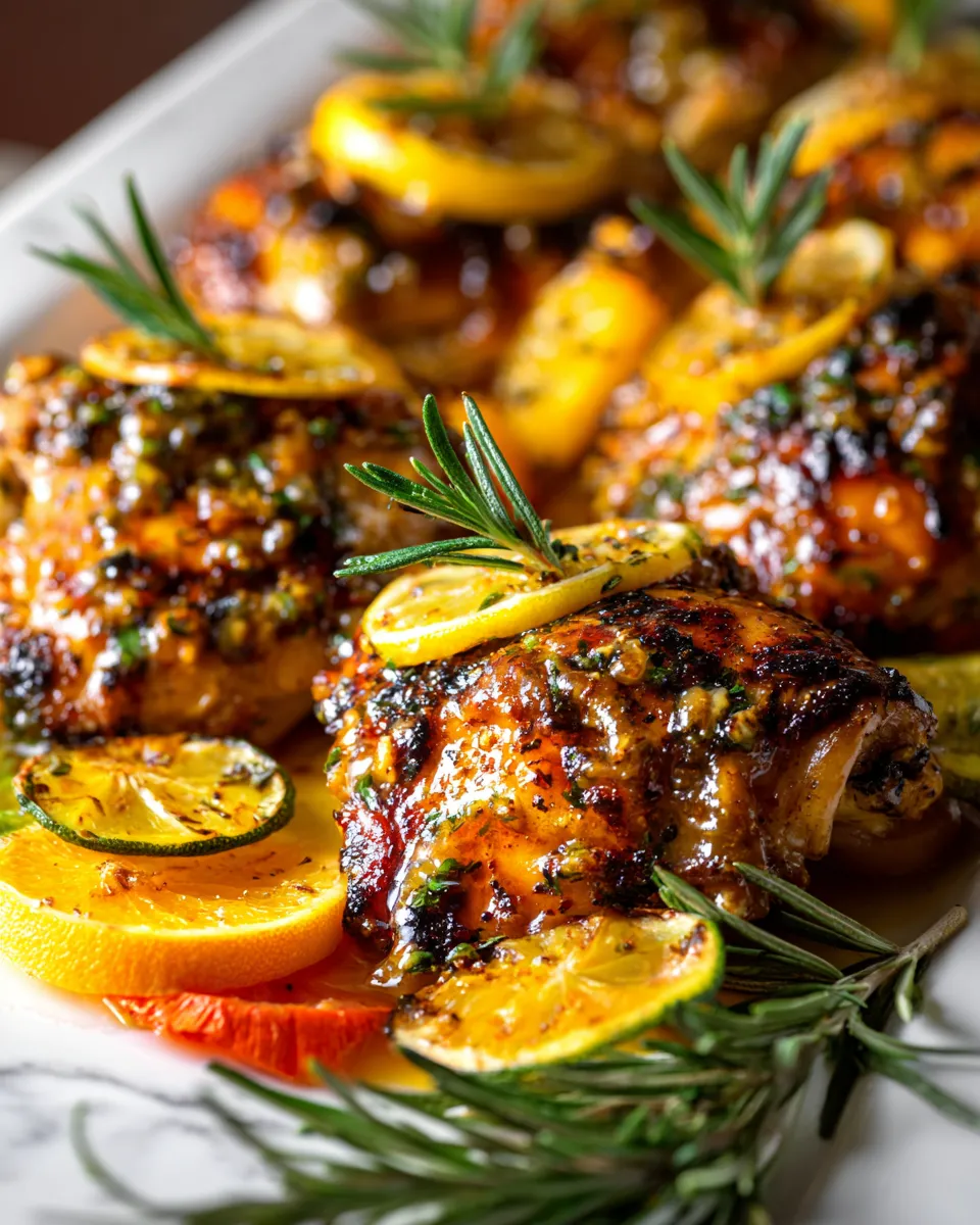 Grilled Citrus-Honey Chicken with Spice Rub
