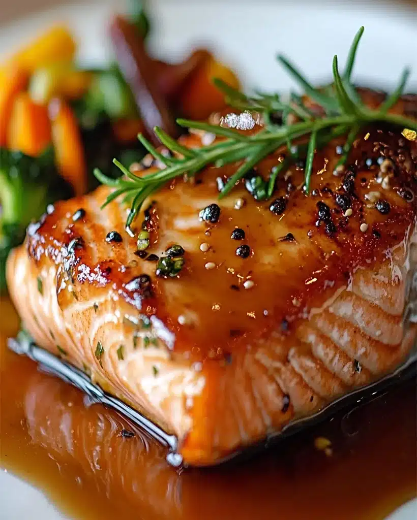 Maple-Glazed Salmon with North Woods Herb Butter