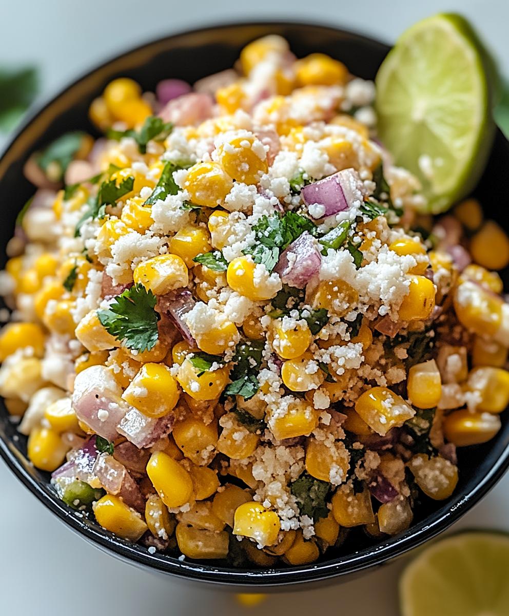 Half-and-Half Infused Mexican Street Corn Salad