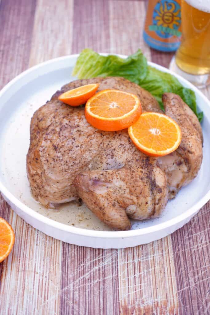 Pechuga-Style Smoked Chicken with Citrus and Spice