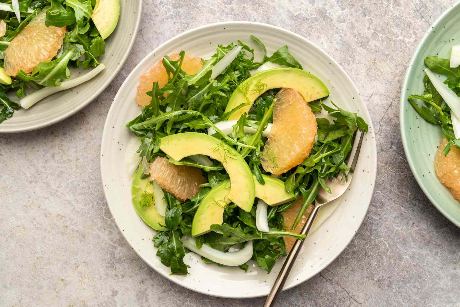 Seared Grapefruit and Arugula Salad with Toasted Almonds