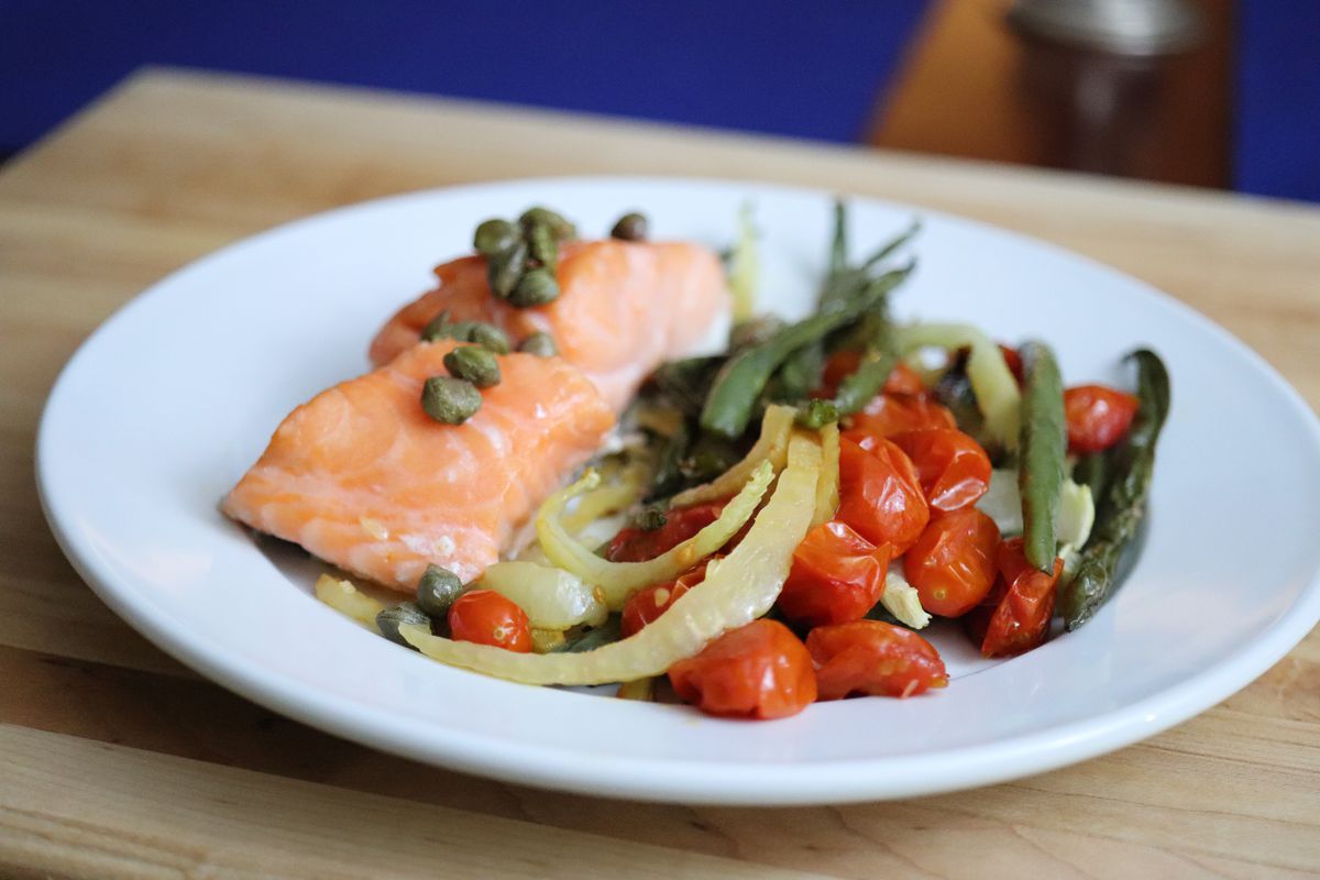 One-Pan Lemon-Dill Salmon with Vegetables