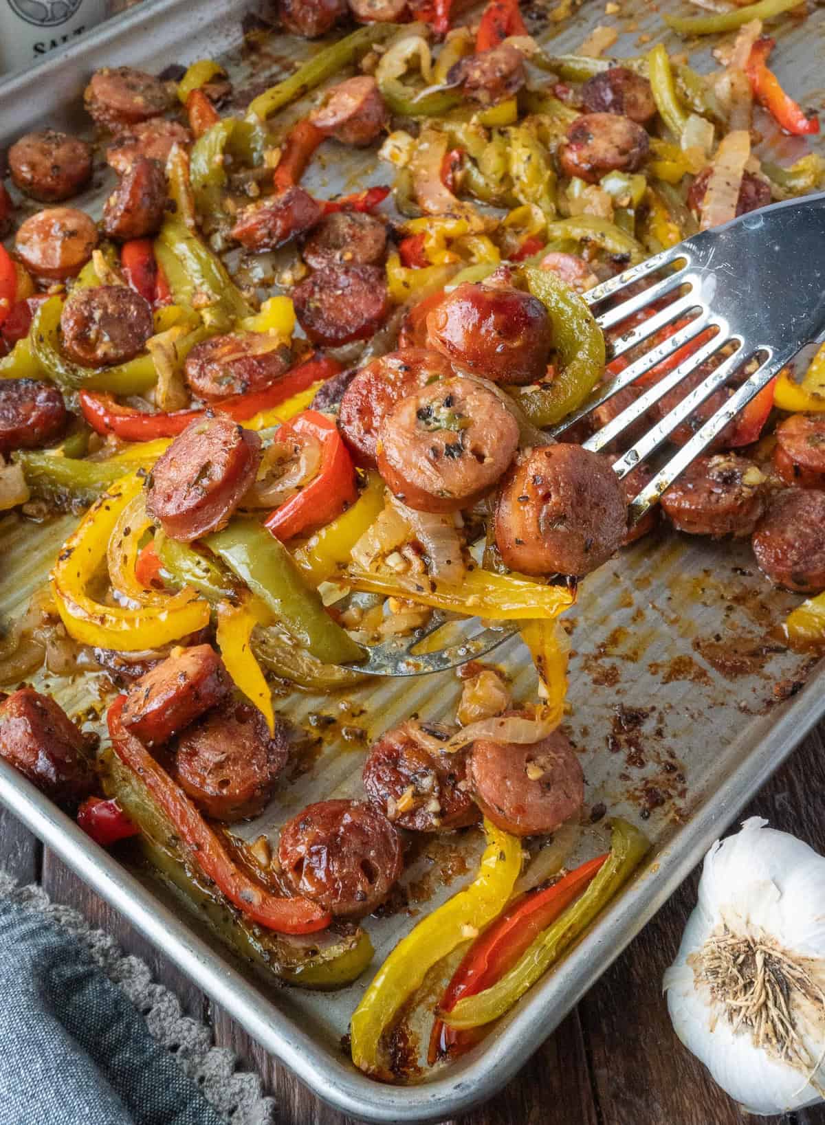 Brooklyn-Style Italian Sausage and Peppers Sheet Pan Dinner