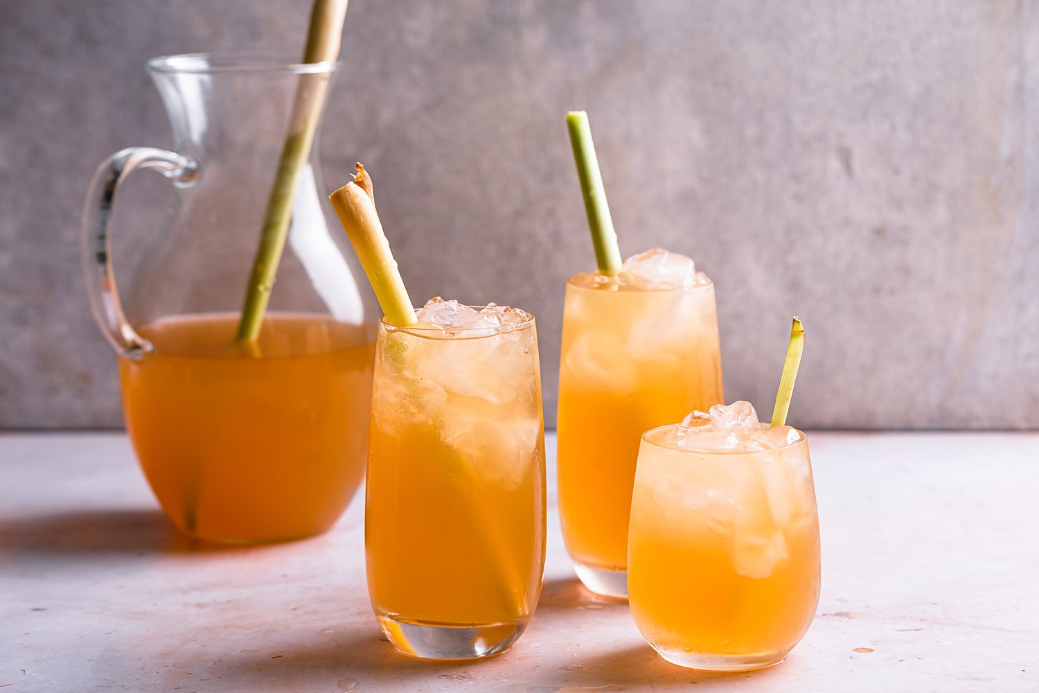 Ginger-Lemongrass Iced Green Tea