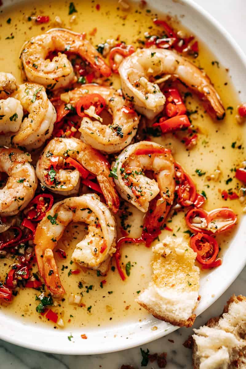 Garlic-Butter Shrimp with Chili and Fresh Parsley