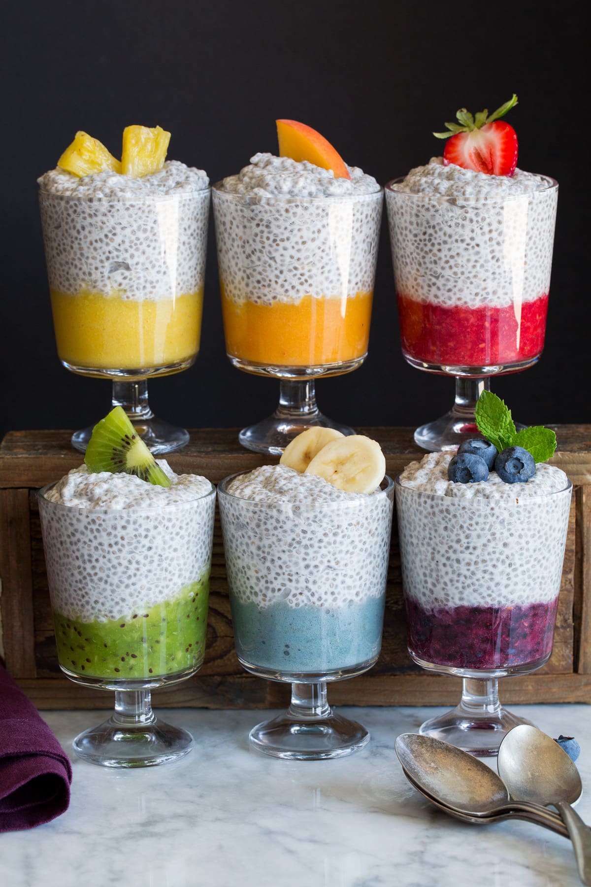 No-Bake Watermelon and Coconut Chia Pudding Cups