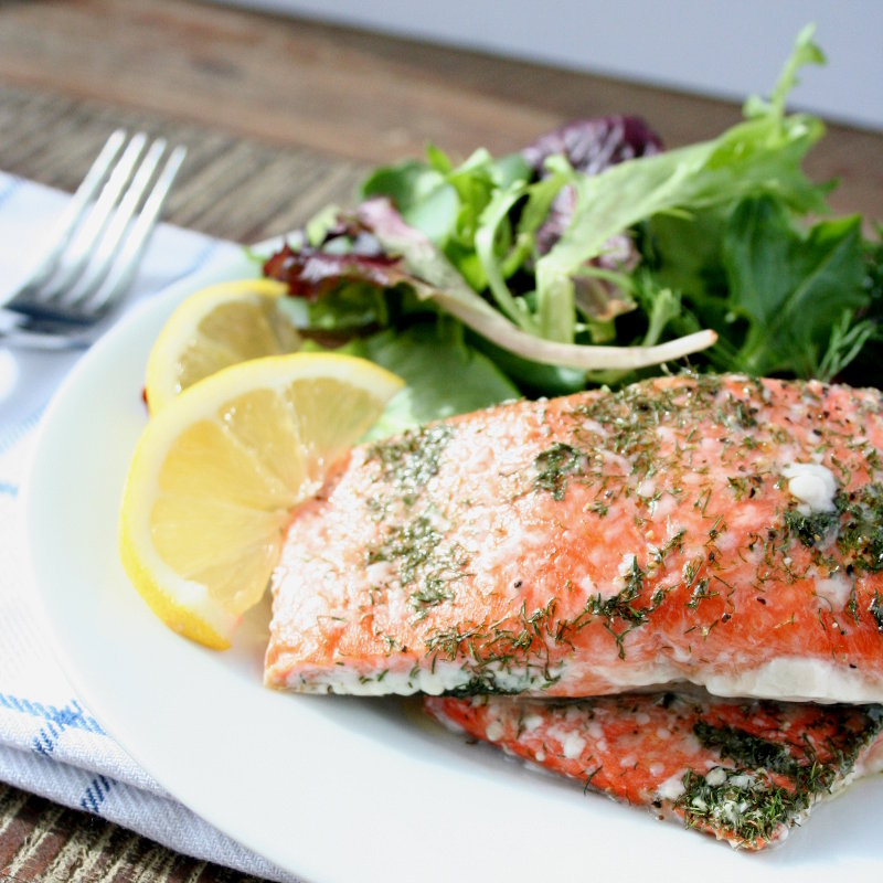 Electrolyte-Boosted Salmon with Lemon-Dill