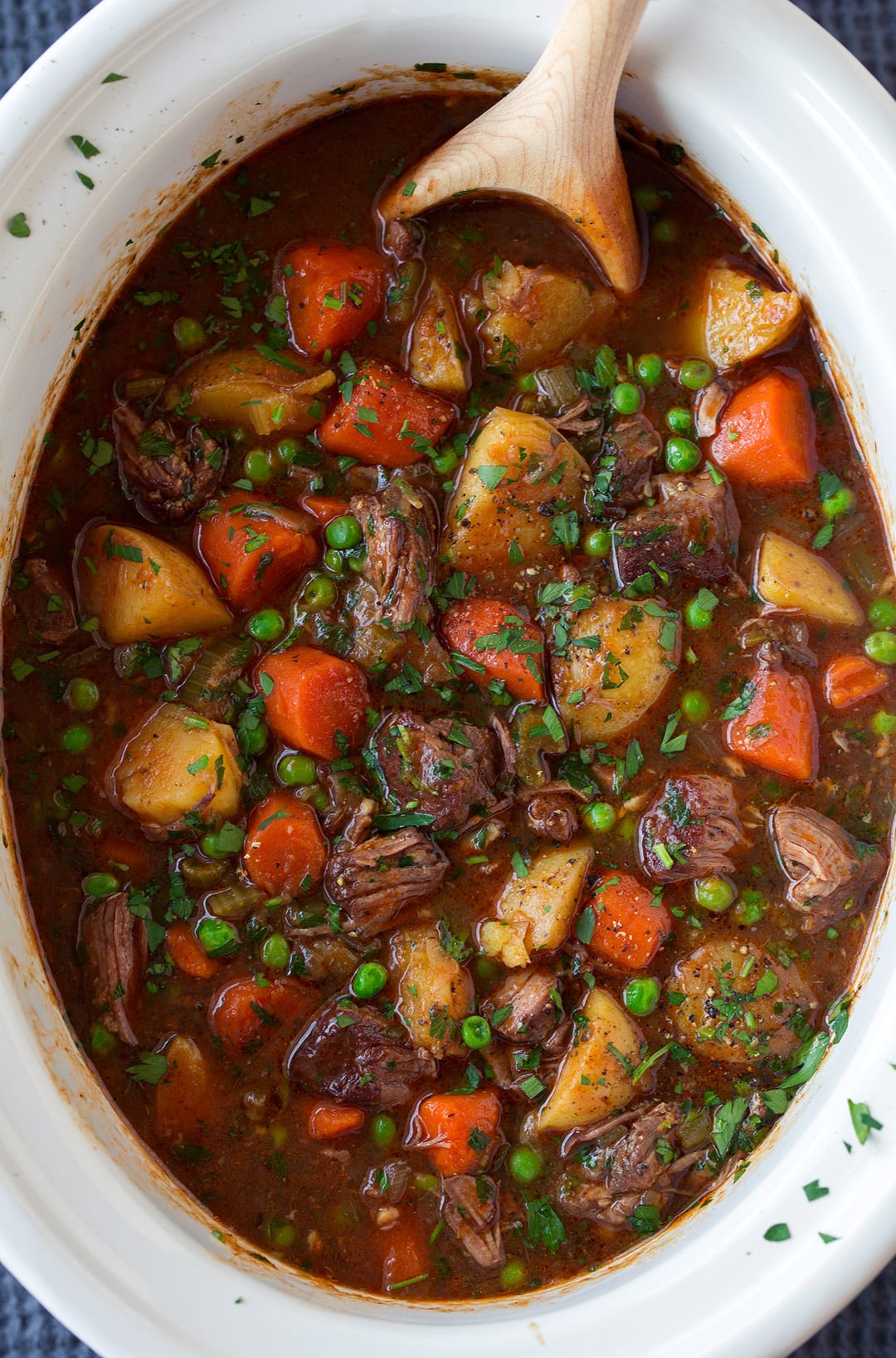 Slow Cooker Beef Stew with Root Vegetables