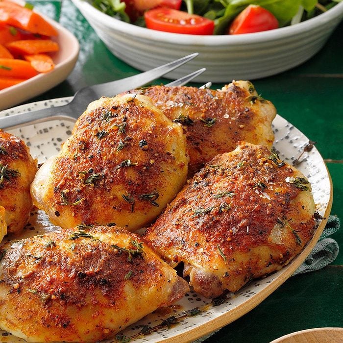 Pan-Roasted Chicken Thighs with Charred Corn Salsa