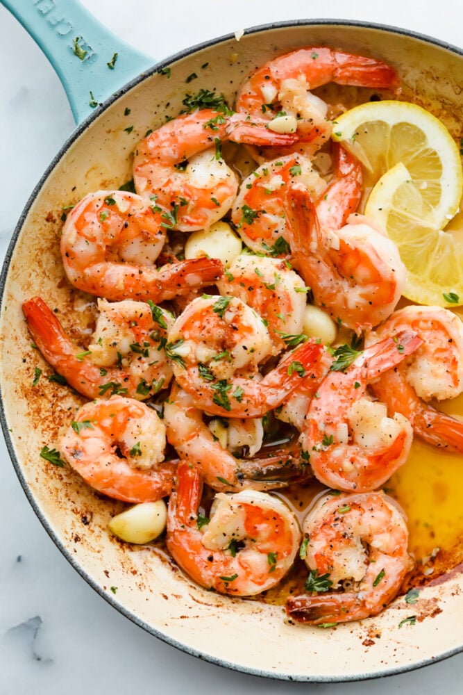 Sautéed Garlic Butter Shrimp with Calamansi and Chili
