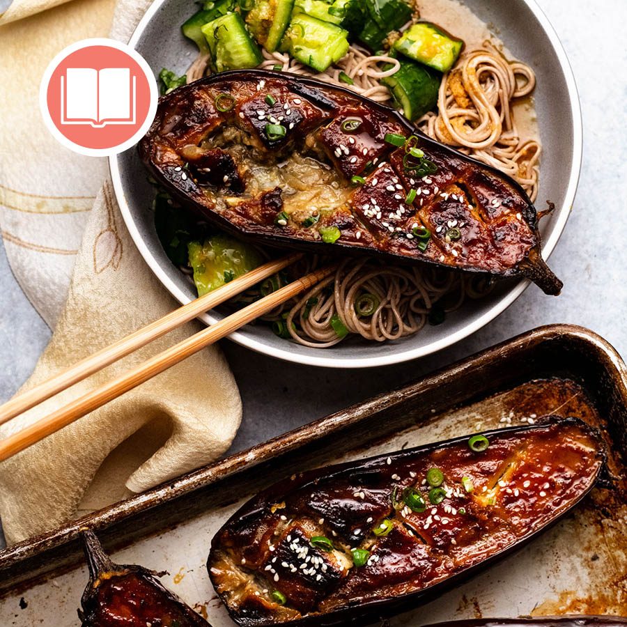 Miso-Glazed Eggplant Donburi