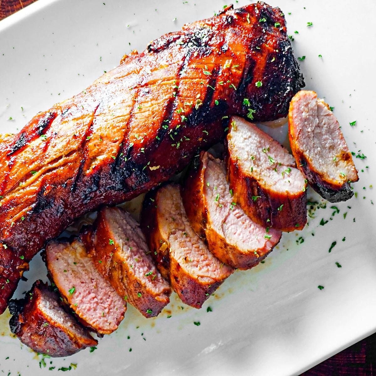 Grilled Citrus-Marinated Pork Tenderloin with Cumin