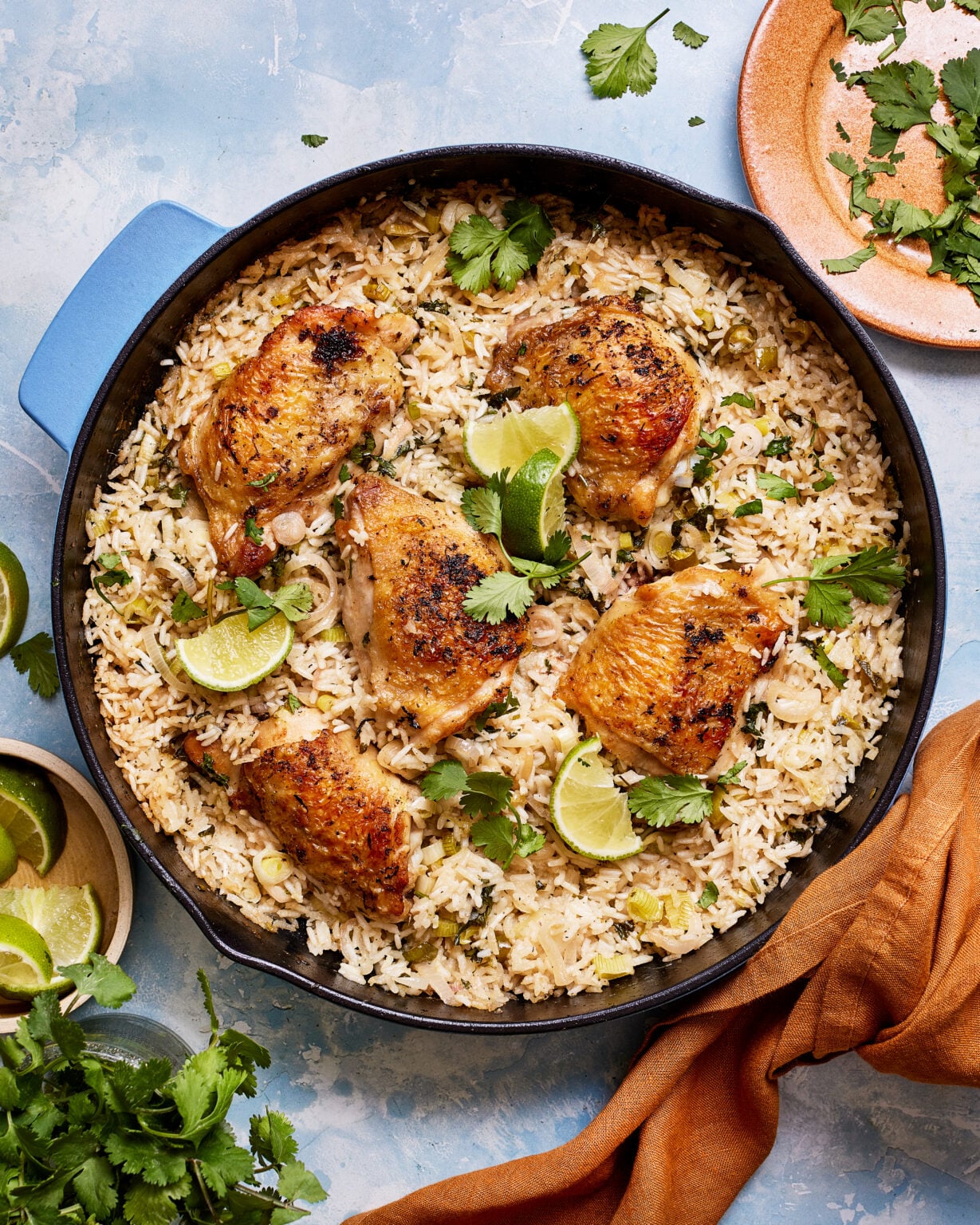 Pan-Seared Chicken with Turmeric and Coconut Rice