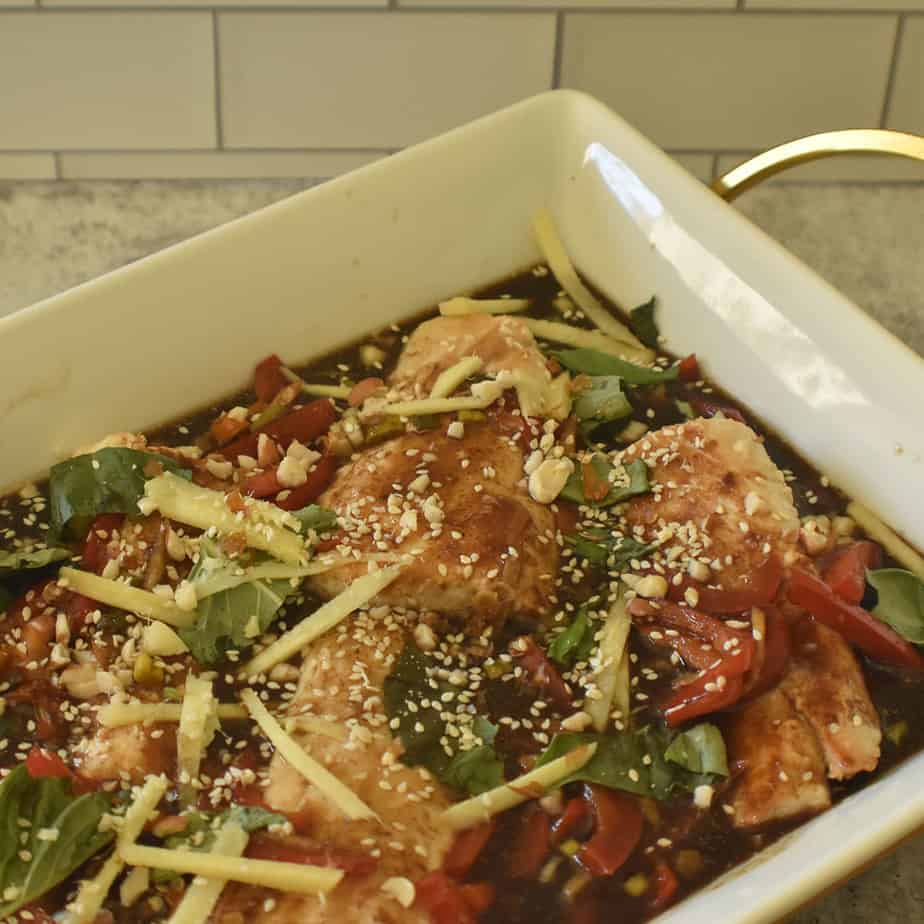 Pan-Fried Tilapia with Tamarind and Garlic Sauce