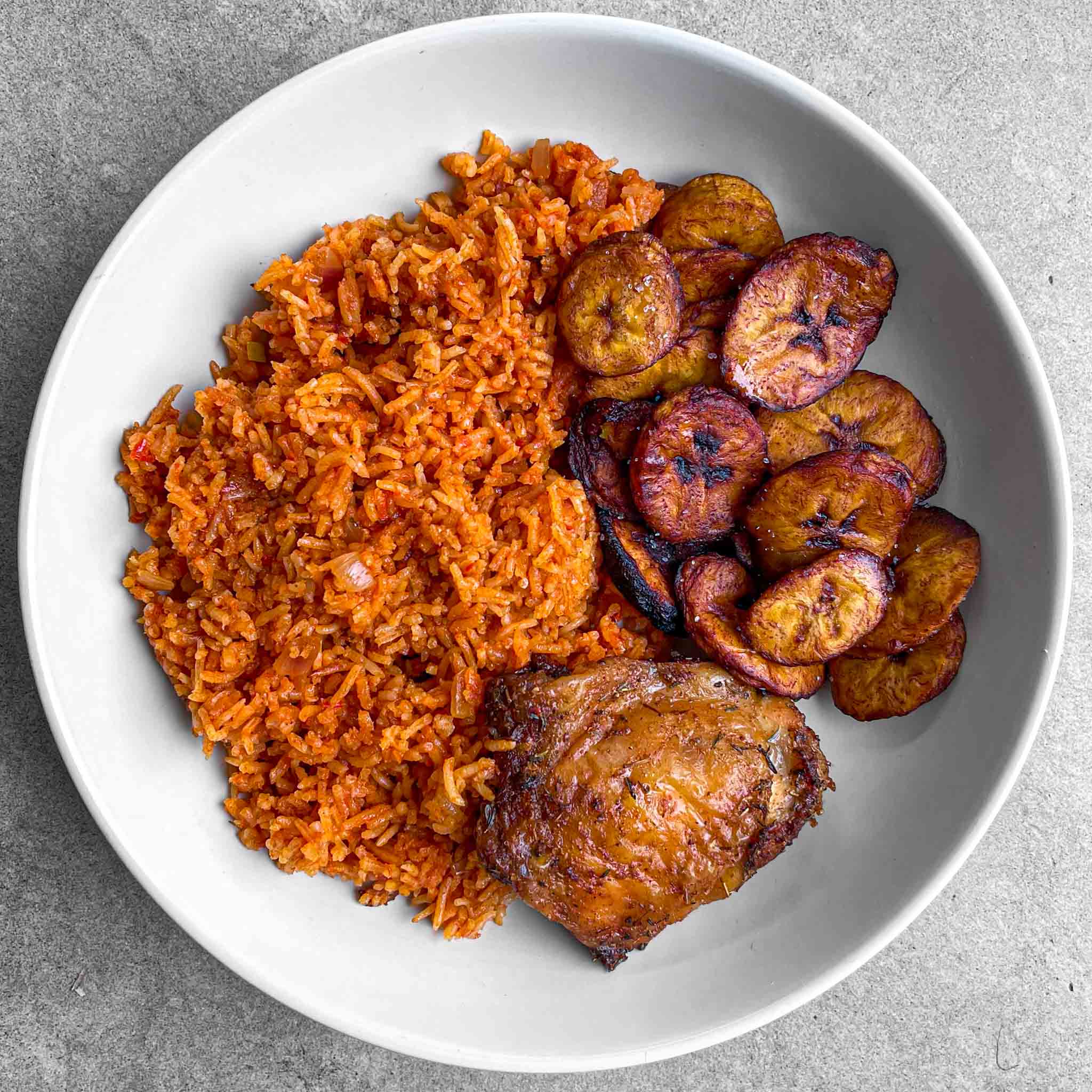 Citrus-Spiced Nigerian Jollof Rice with Roasted Chicken