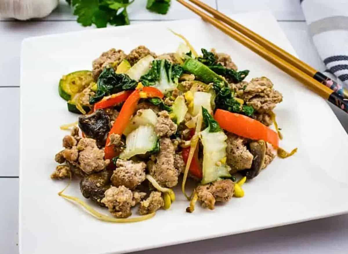 Spiced Pork Stir-Fry with Burmese Ginger and Garlic