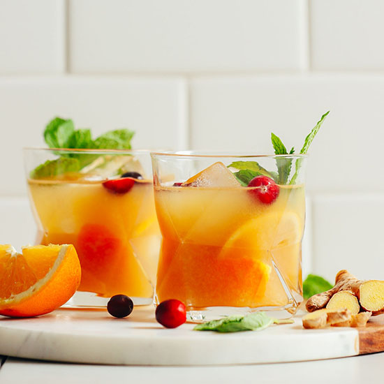 Ginger-Infused Whiskey Sour with Fresh Citrus