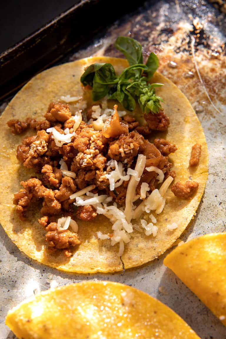 Hot Shot Chili Crisp Tacos with Crispy Avocado