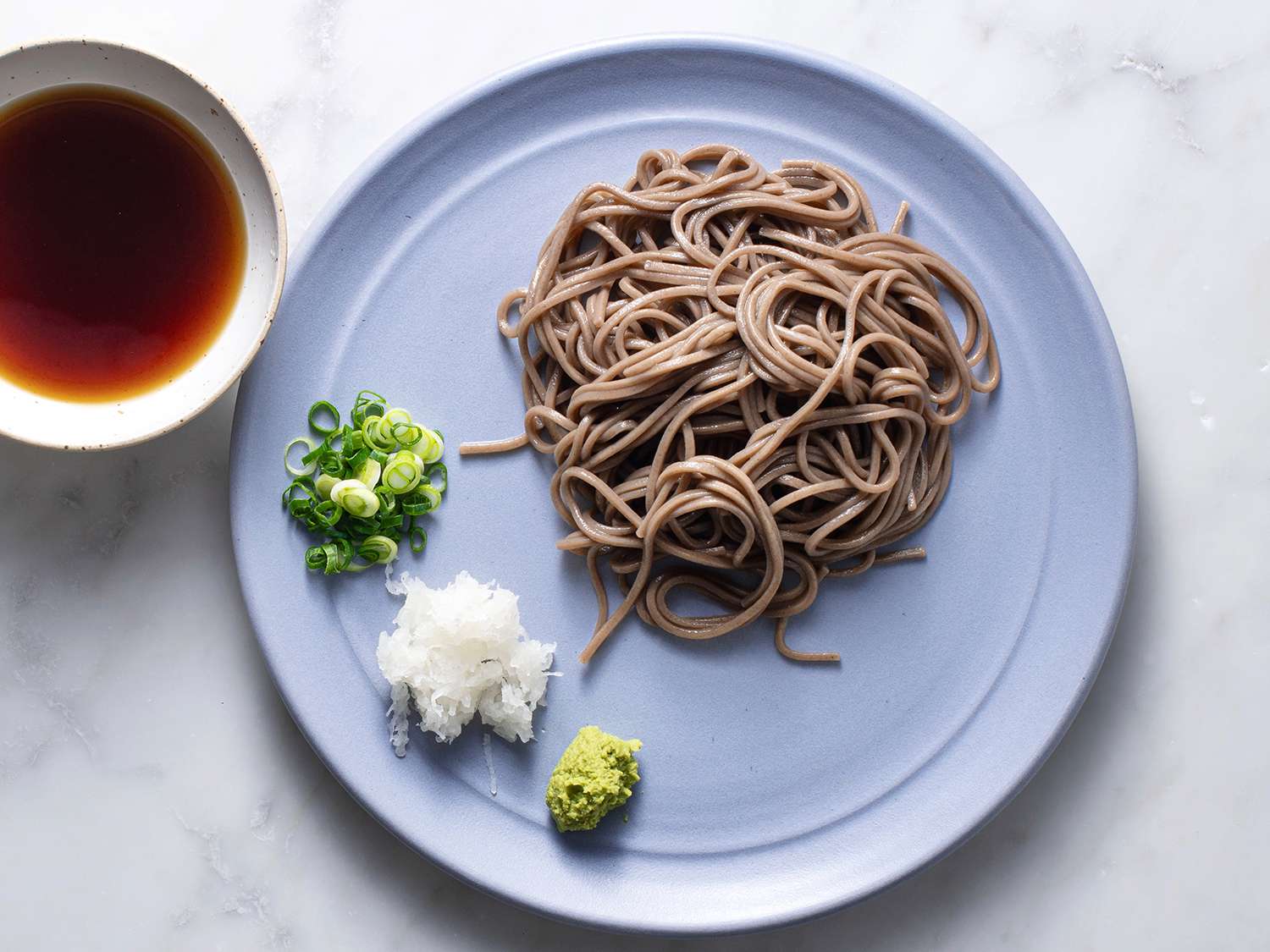 Tokyo-Style Cold Soba Salad with Sesame and Scallion