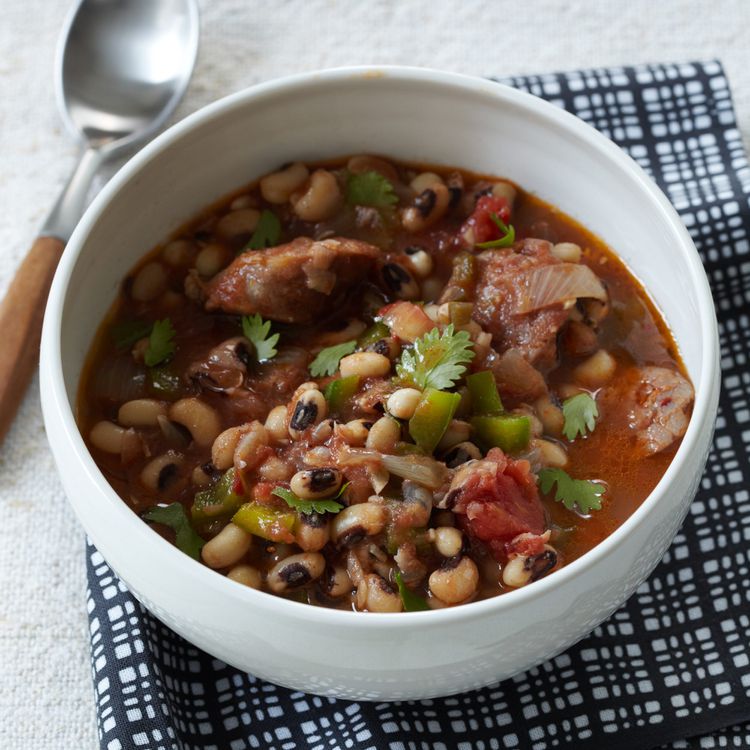 Sweet Potato and Black-Eyed Pea Stew with Smoked Turkey