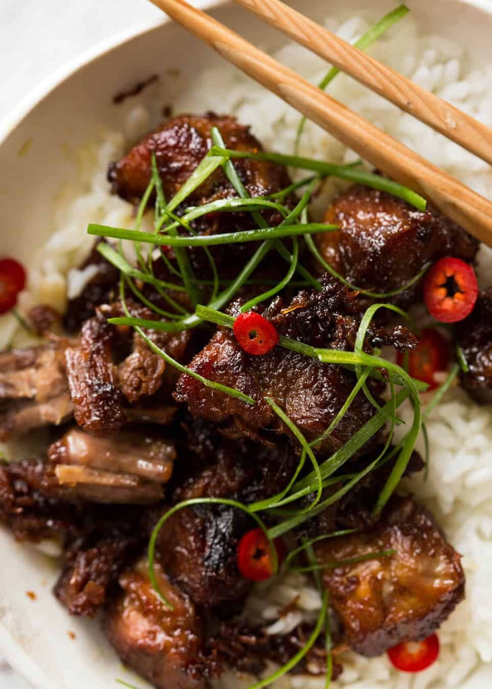 Caramelized Ginger and Coconut Braised Pork Belly
