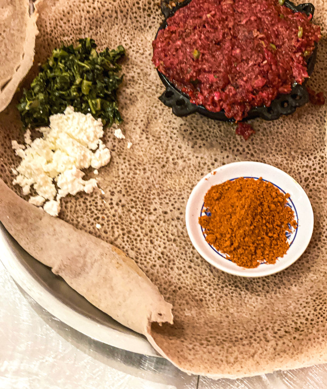 Kitfo Ethiopian Minced Beef with Mitmita Spice