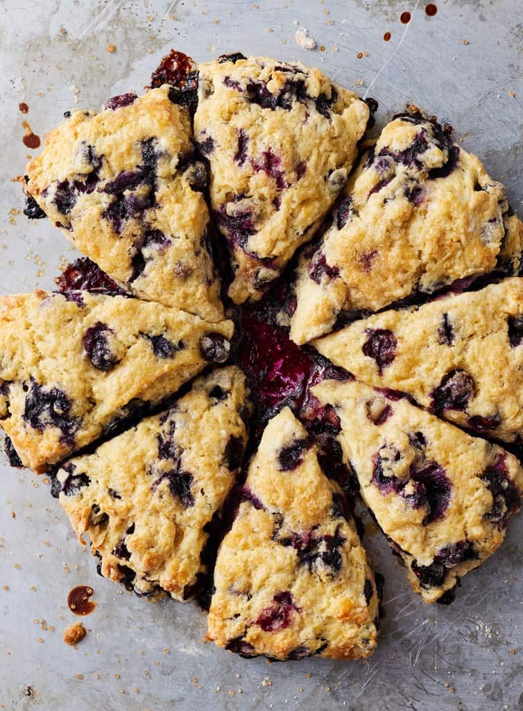 Falkland Islands Blueberry and Cream Scones