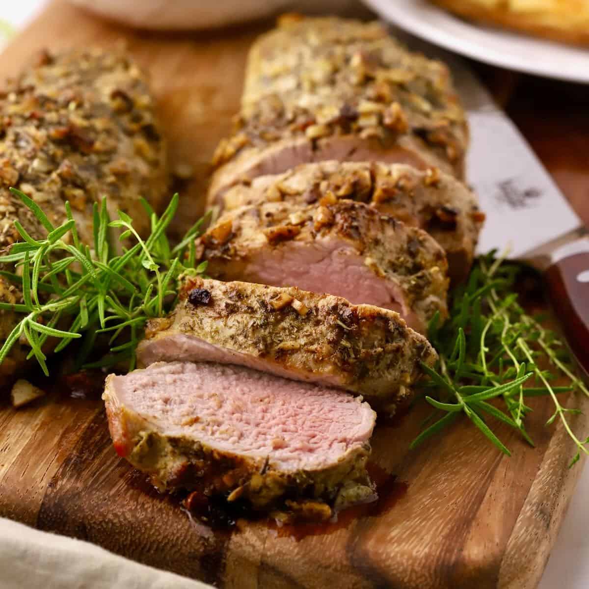 Market Street Blade and Barrel-Inspired Herb-Crusted Pork Tenderloin