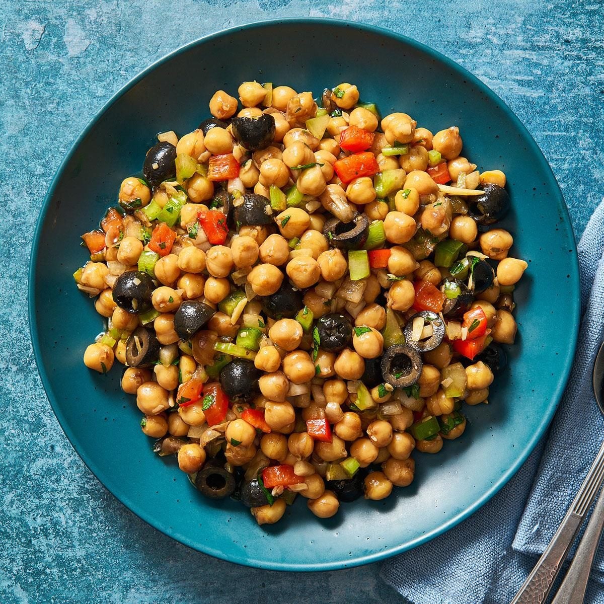 Fourth Step Mediterranean Chickpea Salad