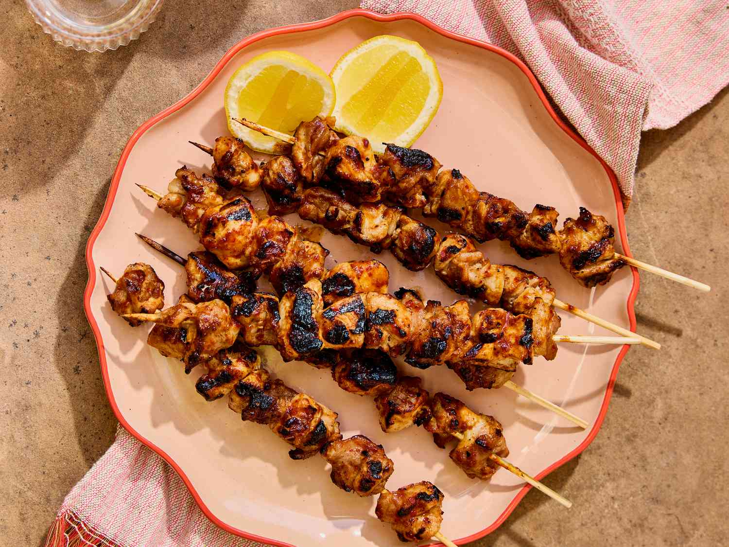 Grilled Honey-Soy Glazed Chicken Skewers with Sesame