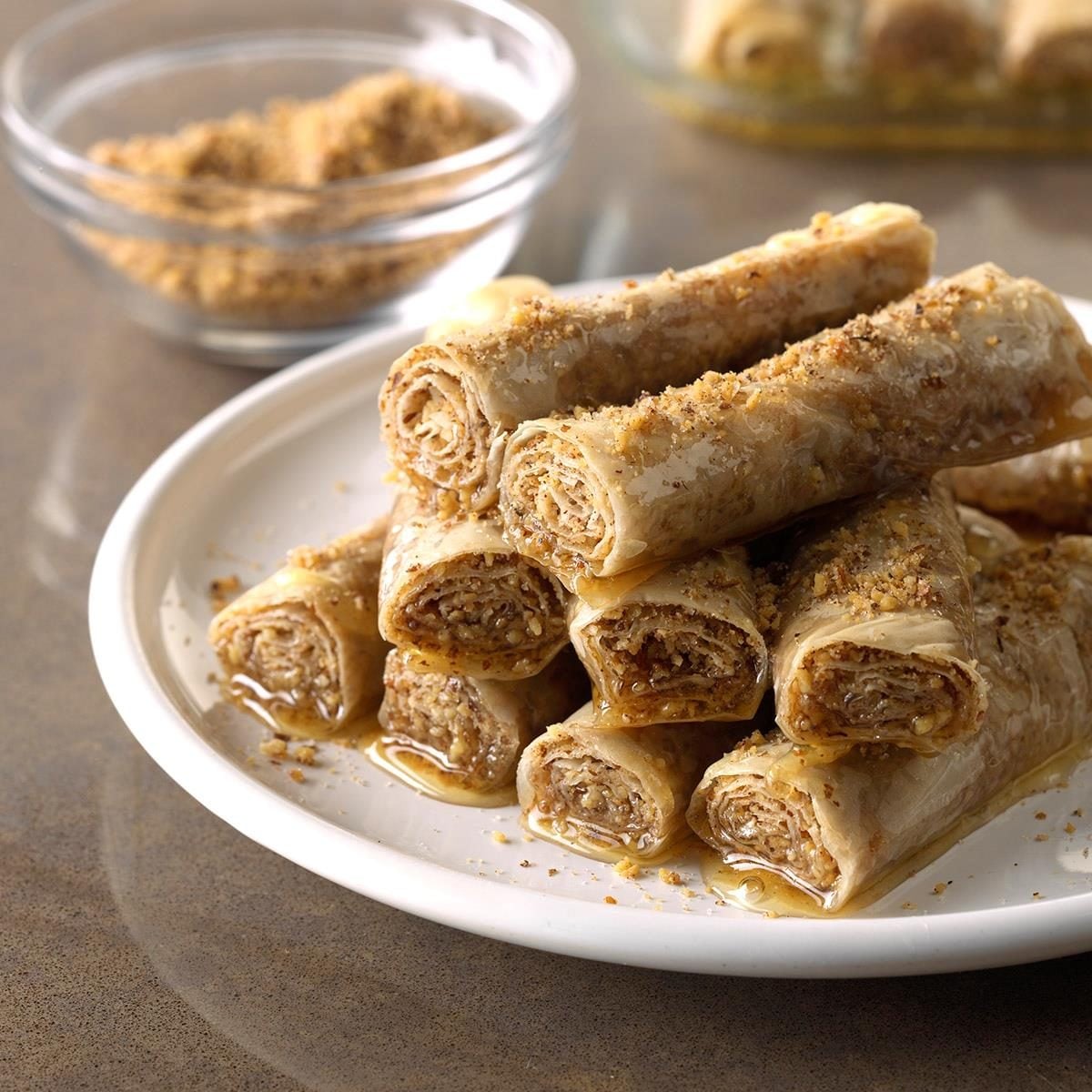 Ethiopian Coffee-Spiced Honey and Cardamom Baklava Rolls
