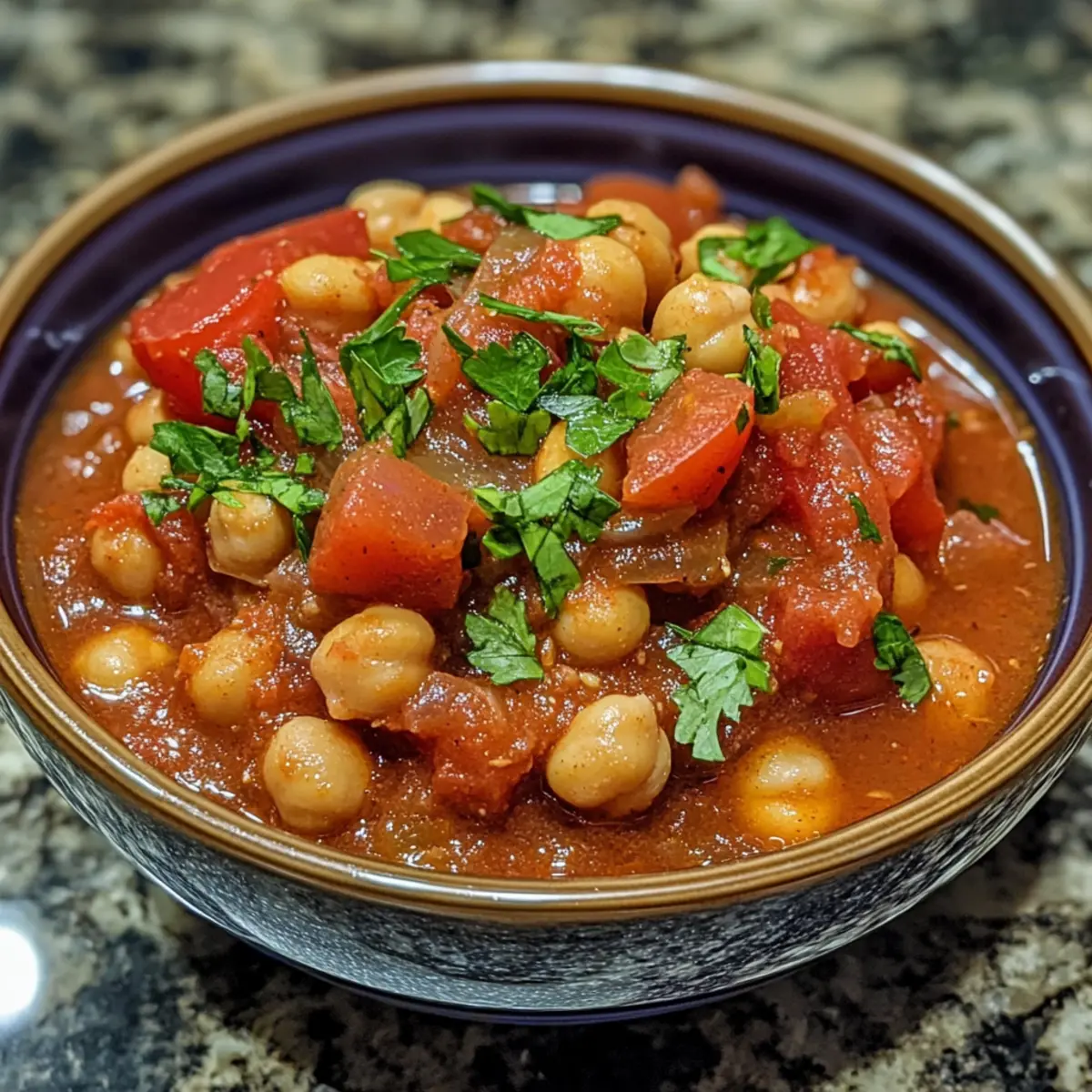 Spiced Italian Chickpea and Tomato Stew