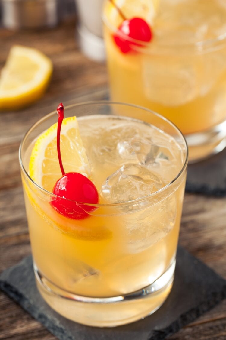 Old School Whiskey Sour with Fresh Citrus Twist