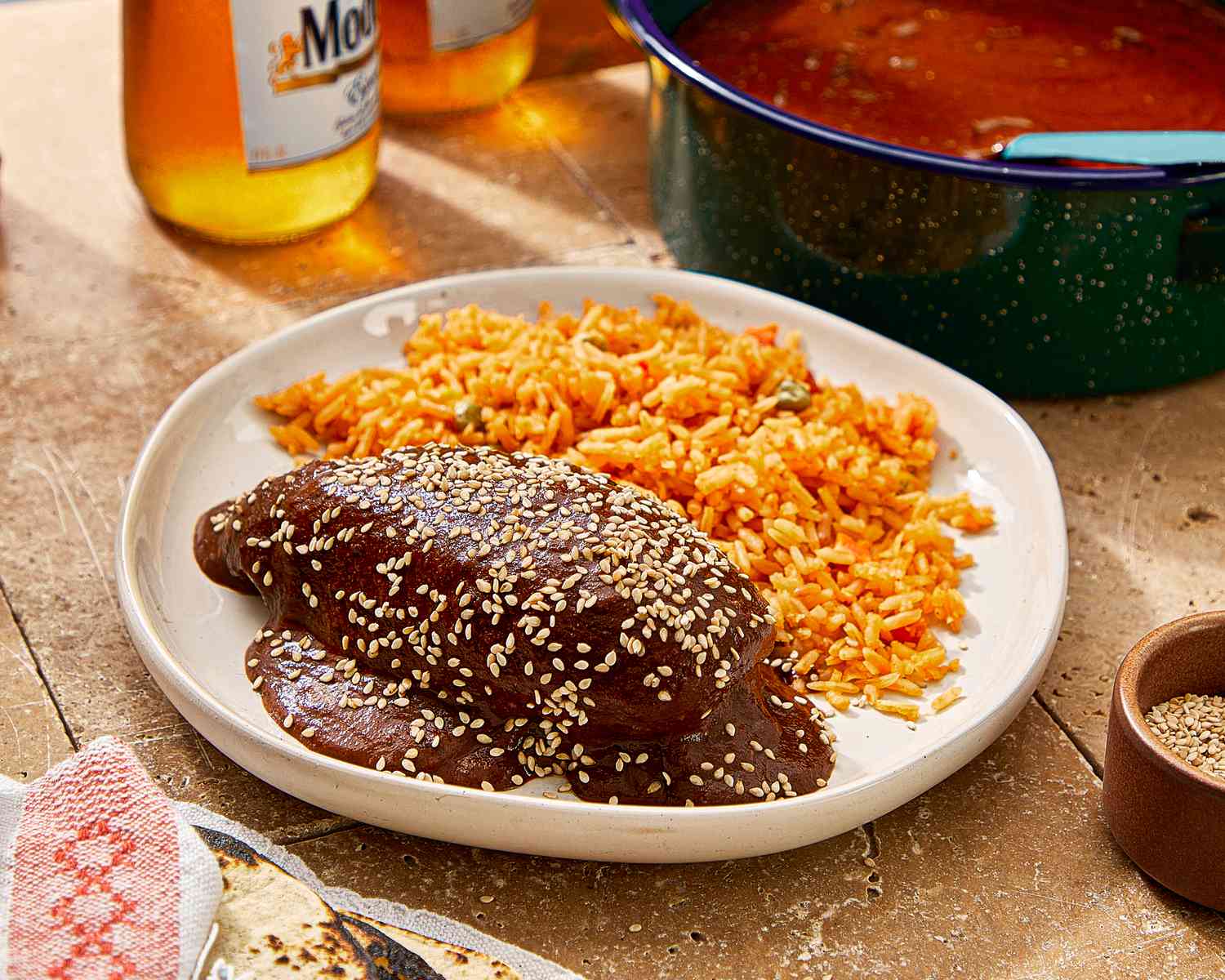 Slow-Simmered Oaxacan Black Mole with Toasted Nuts