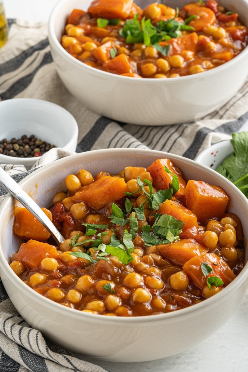 One-Pan Spiced Chickpea and Vegetable Lentil Stew
